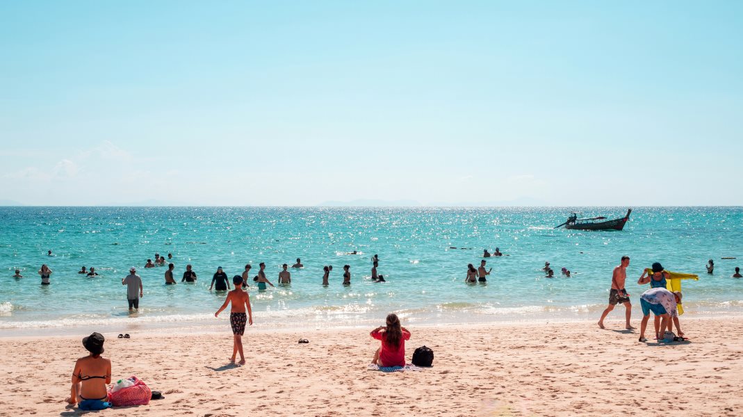 Family-friendly beach in Thailand