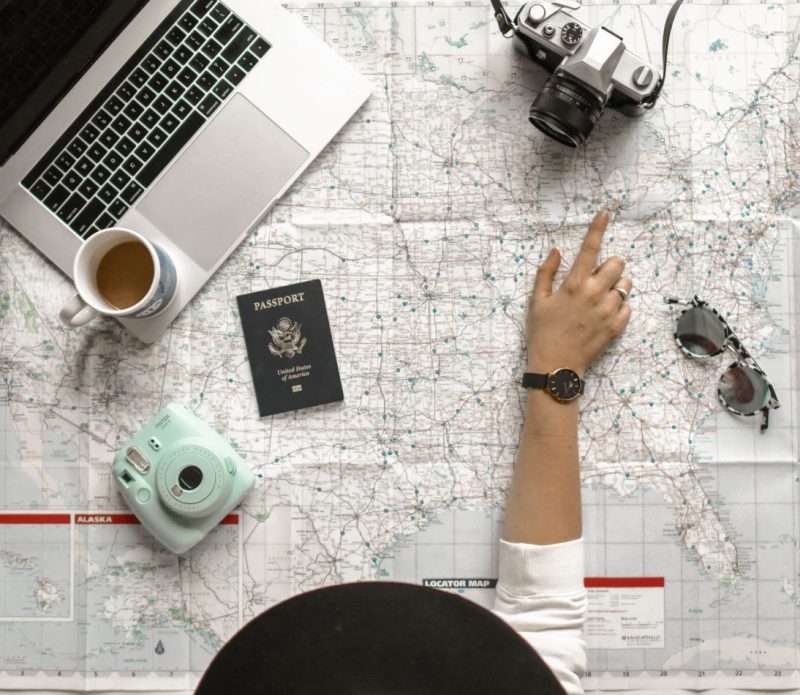 travel-planning-inspiration-map-camera-passport